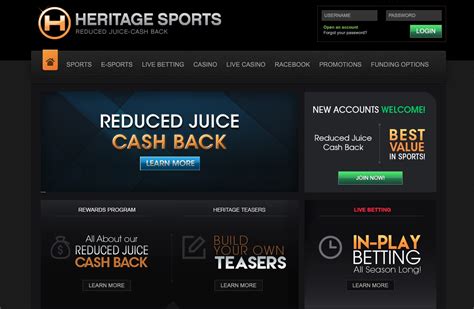 heritage sportsbook|heritage sportsbook payouts.